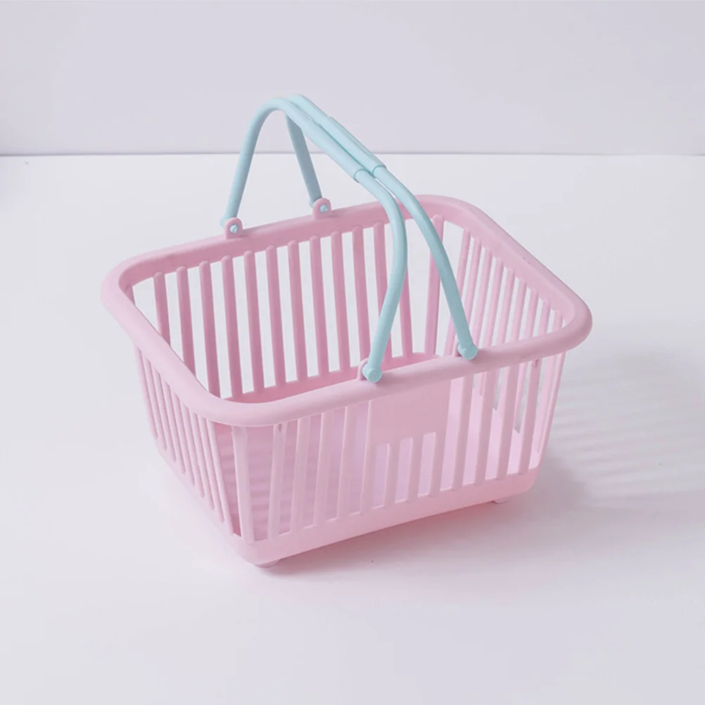 

Basket Storage Shopping Grocery Mini Organizer Kids Small Containers Baskets Organizingshower Box Tote Crate Bathroom Cleaning