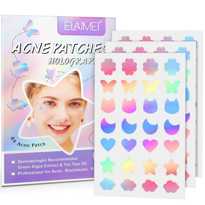 

Acne Patches Facial Hydrocolloid Treatment Natural Green Algae Extract Tea Tree Oil Cover Reduce Zits Pimples Blemishes Spots