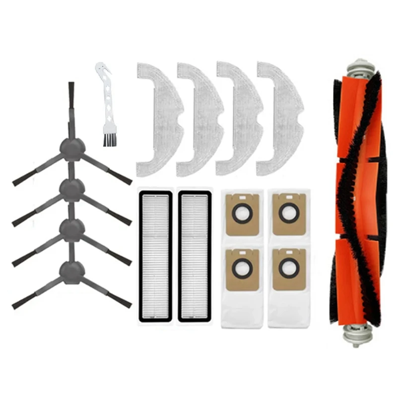 

Сменные детали для робота-пылесоса Dreame Bot L10plus/Z10pro/D10plus, основная боковая щетка, фильтр, мешок для швабры, 1 комплект