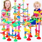 Конструктор сделай сам, детские строительные блоки из трассы для детей, мраморные гоночные шарики для лабиринта, развивающая игрушка, Подарочные блоки