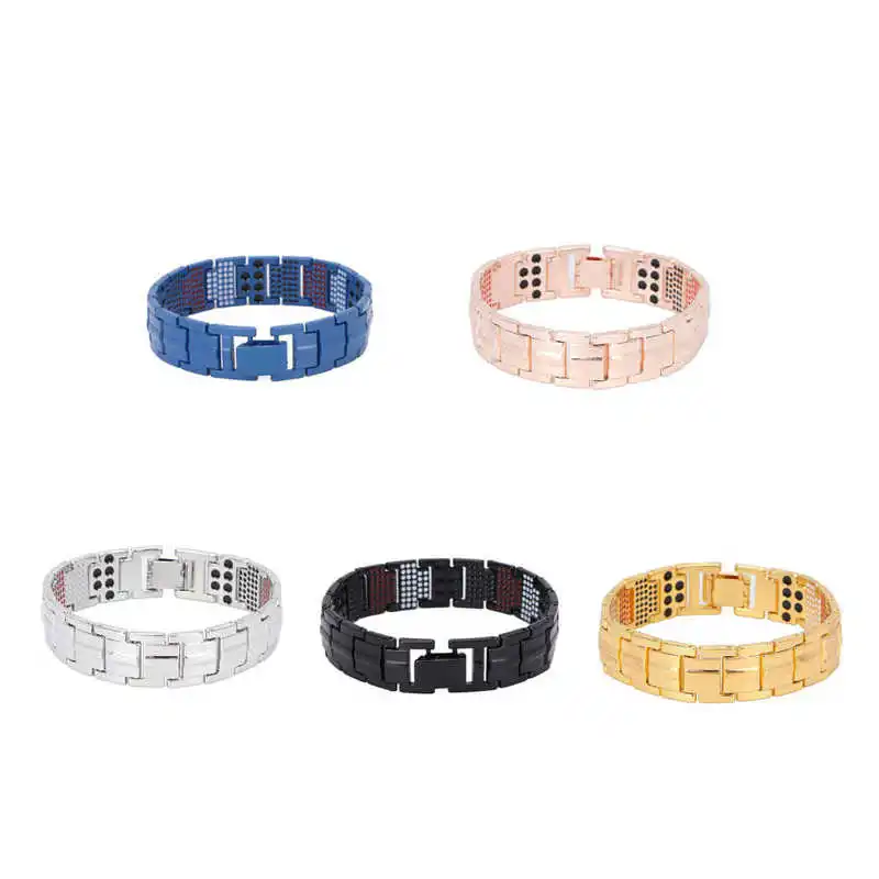 

Магнитный браслет из титановой стали, электростатический магнитный терапевтический браслет для ежедневного ношения