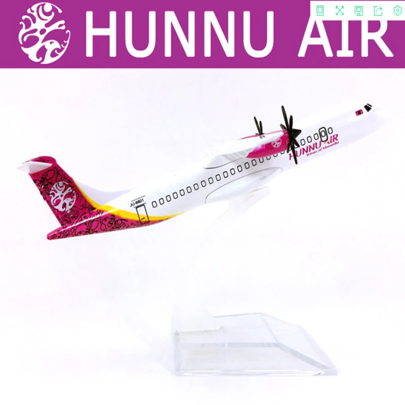Модель самолета из металлического сплава 16 см самолёт HUNNU AIR Airlines Wings Монголии FK50 с