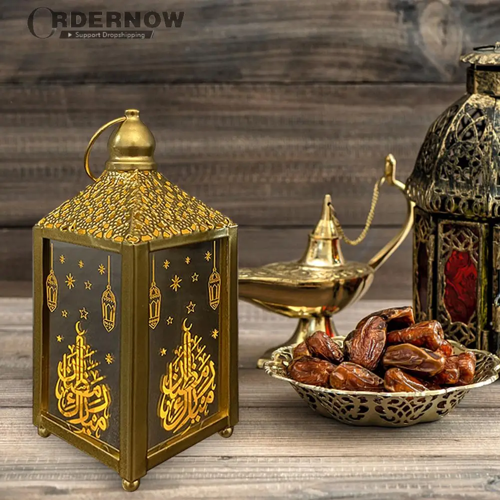 

Светодиодный фонарь для свечи Eid Mubarak, светодиодный украшения для Рамадана, для стола, центральные украшения для Рамадана, мусульманских мус...