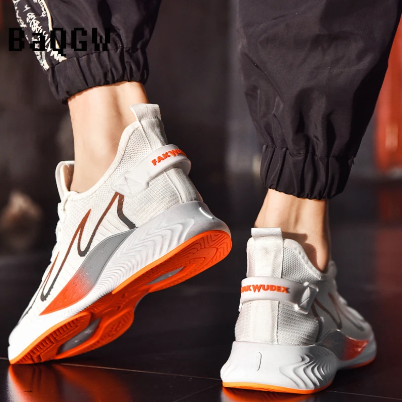 

Autumn Lovers Running Shoes Knitting Mesh Vamp Breathable Lightweight Unisex Lace-up Comfortable Outdoor Sport Walking Sneakers