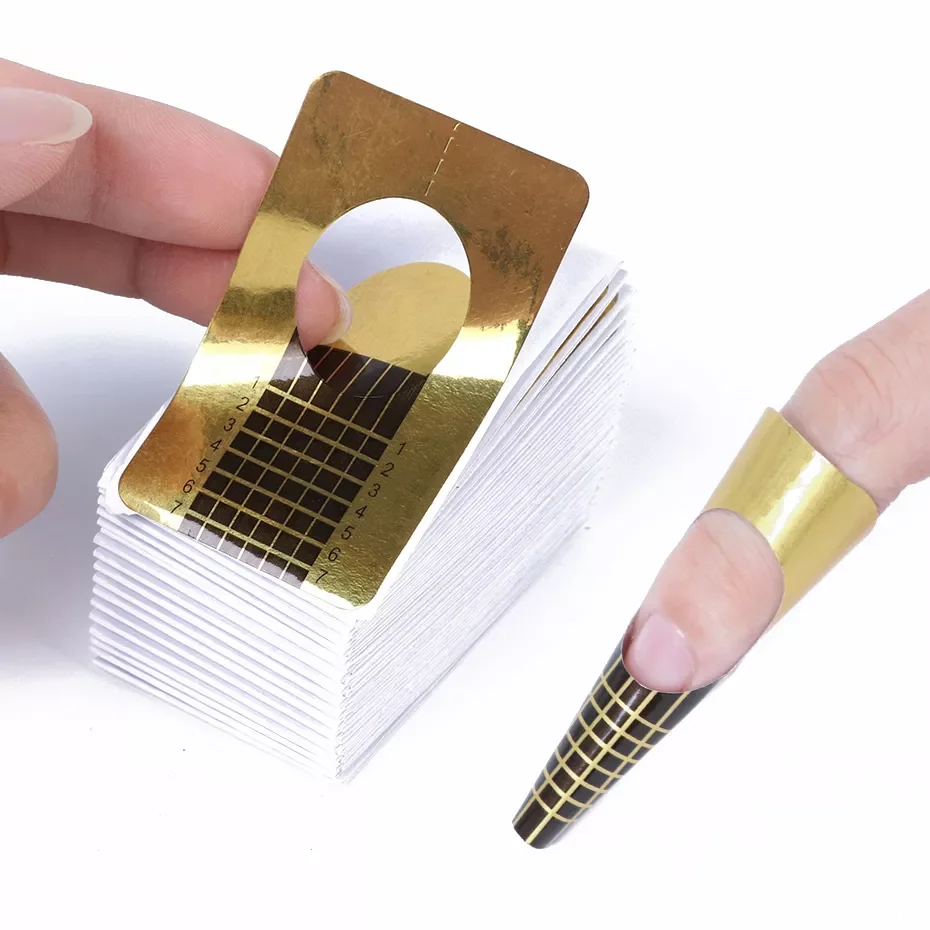 

Professional Nail Form Sticker French Tips Extension Builder Acrylic Gel Guide Mold Stencil Manicure Tool LYNJ070-1