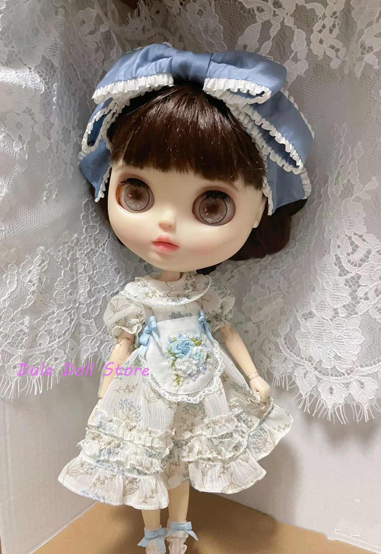 

Одежда для куклы Dula, платье, юбка с цветочным принтом Blythe ob24 ob22 Diandian Azone Licca ICY jerfish 1/6, аксессуары для шарнирных кукол