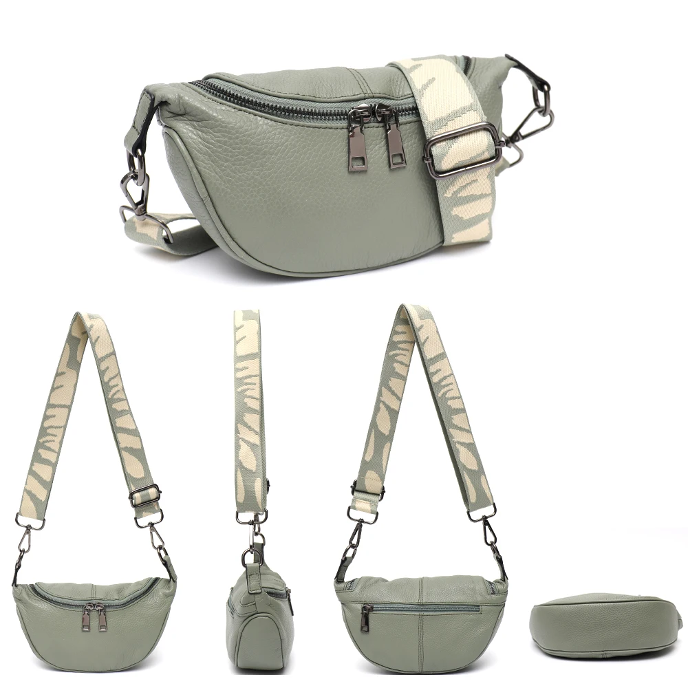 SC роскошный нагрудный пакет из натуральной кожи женская сумка через плечо на