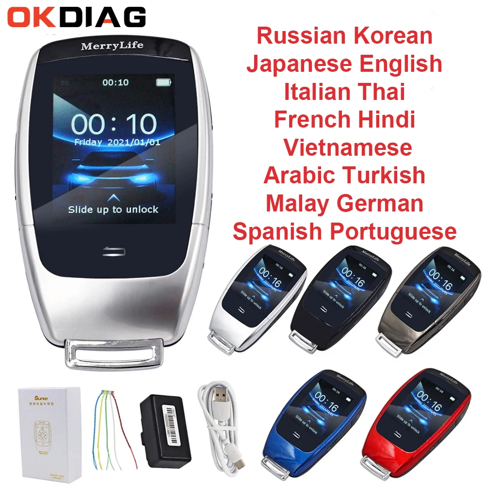 

Multi-Language TK900 Modified Smart Remote LCD Screen Key for Toyota/Lexus/KIA/Peugeot/BMW/Honda All Smart Keys With Keyless Go