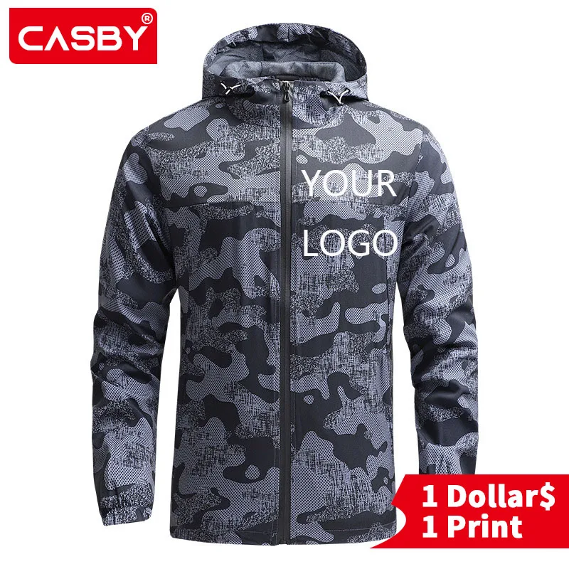 

Мужская весенне-осенняя куртка с логотипом под заказ, куртка для альпинизма, Тонкая Повседневная быстросохнущая ветровка, мужская спортивная куртка для улицы