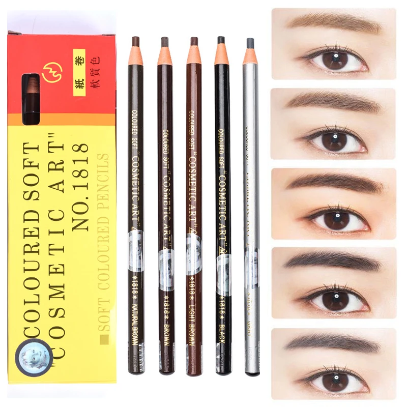 Microblading Permanent Makeup Dermatograph Pencil Peel Off Pull Roll Paper Eyebrow Pencil Set