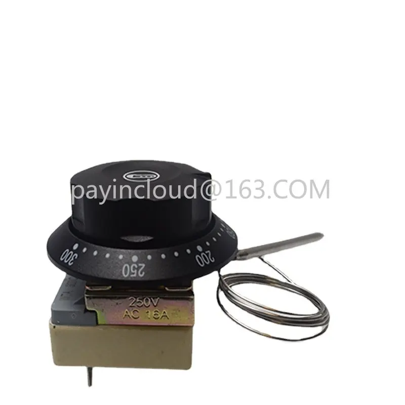 

Oil fryer, barbecue fryer, rotary switch, and temperature regulator