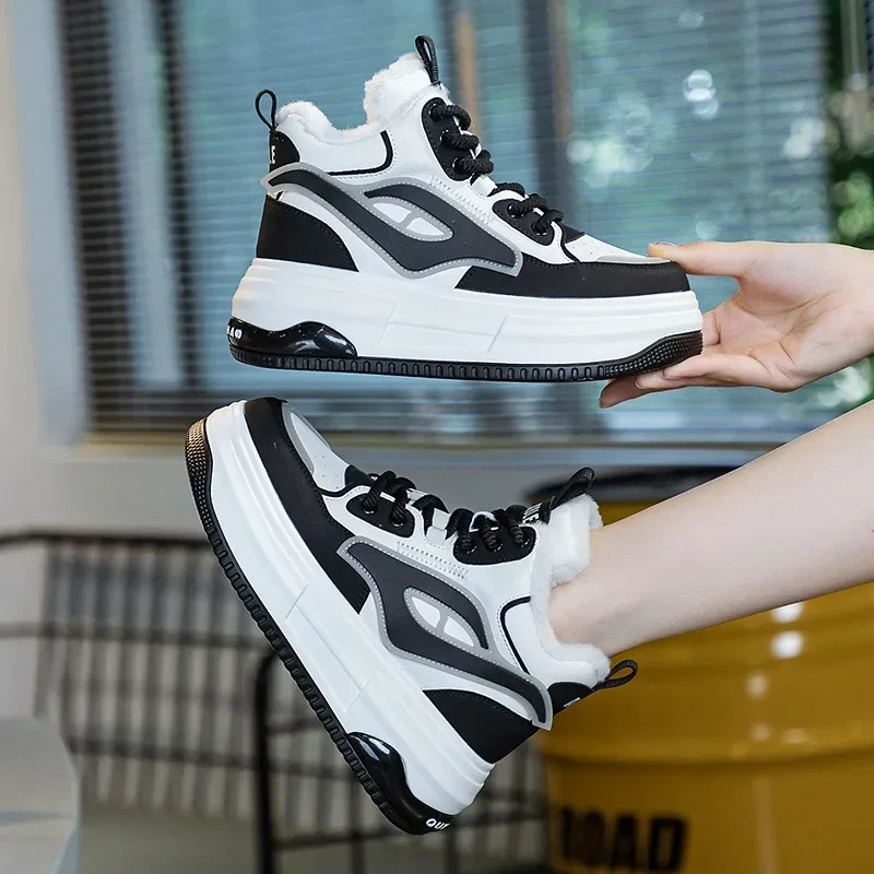 Женская обувь высшего качества из натуральной кожи 7 см женская 2024 осенние теплые