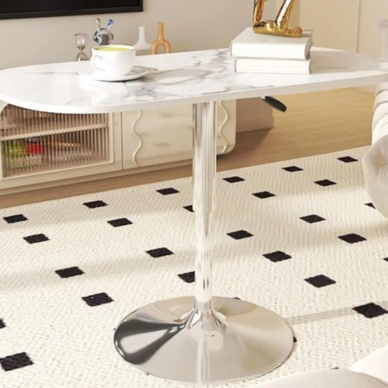 Мобильный компьютерный стол для гостиной диван каменная плита край стола