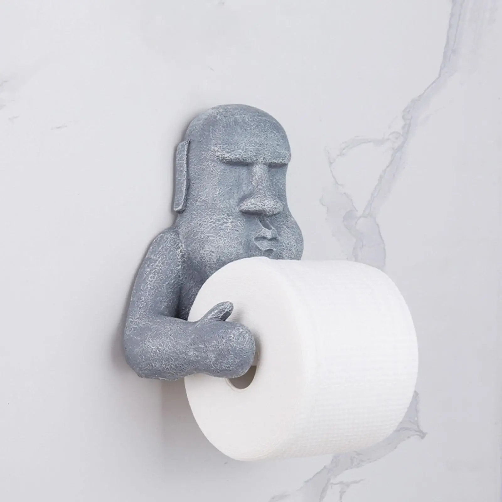 

Carbon Tissue Roll Stand Dispenser Stone Statue Decorative Storage Toilet Paper Holder Loo Roll Rack for RV Bathroom Home Hotel