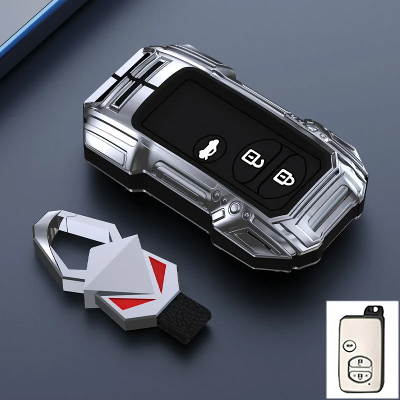 

Чехол для автомобильного ключа из цинкового сплава для Toyota Land Cruiser Prado Camry Crown Majesta Highlander Kluger Mark X Subaru Foreste XV
