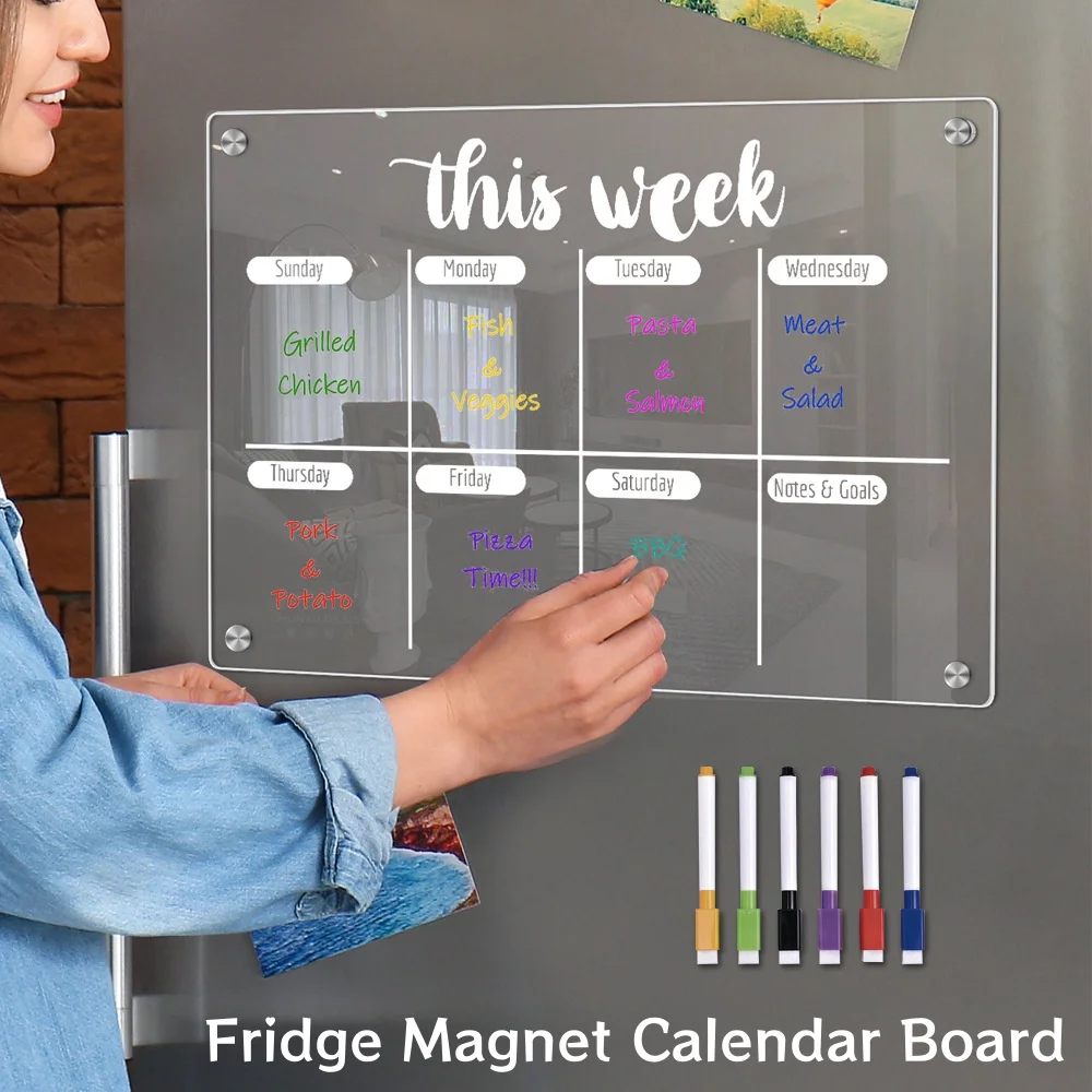 Магнитный Календарь На Холодильник, Доска Для Сухого Стирания ...