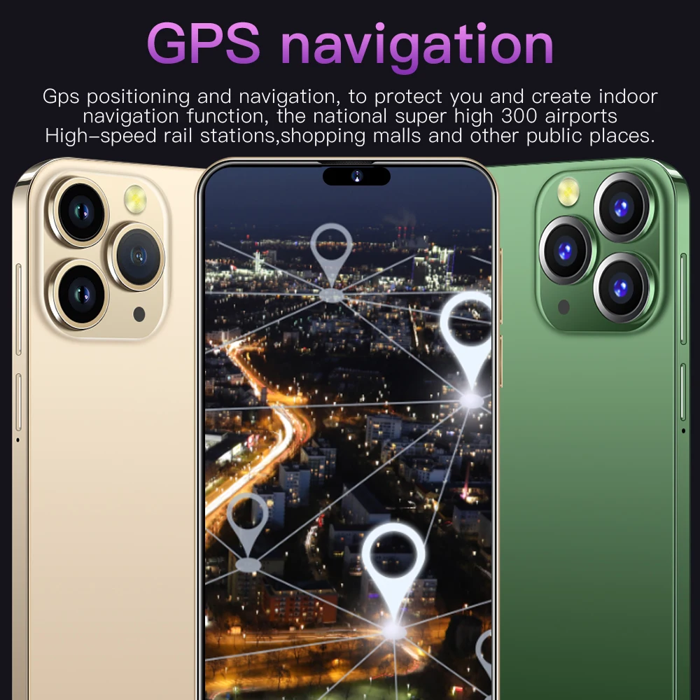 Brand New I14 Pro Max  Mobile Smartphone 4G 5G Phones Original 2023 Full Screen 6.7 Inch 16GB+1TB Version Global Cell Phone