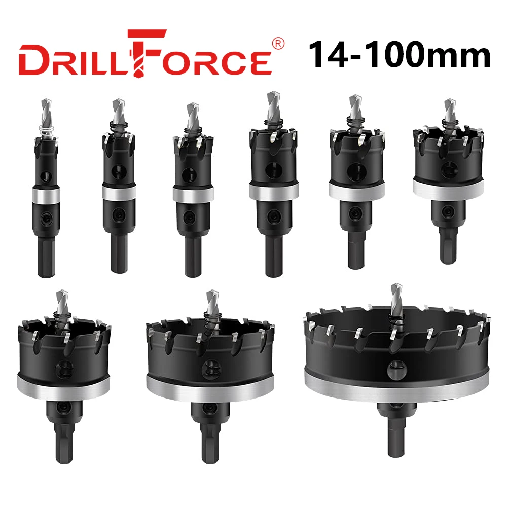 

DRILLFORCE Кольцевые сверла TCT 14-100 мм