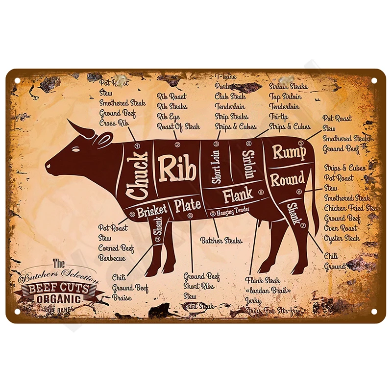 

Металлическая ретро вывеска