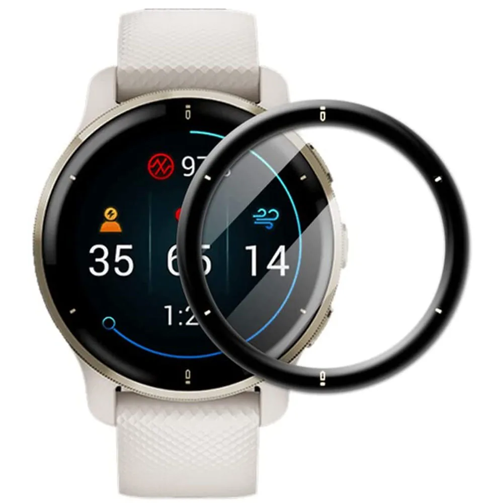 Pellicola Protettiva 3Pc Per Garmin Venu 2 Plus Smartwatch Pellicola Salvaschermo Vivoactive 4 4S Full Clear Tpu Soft Cover 3D Curvo