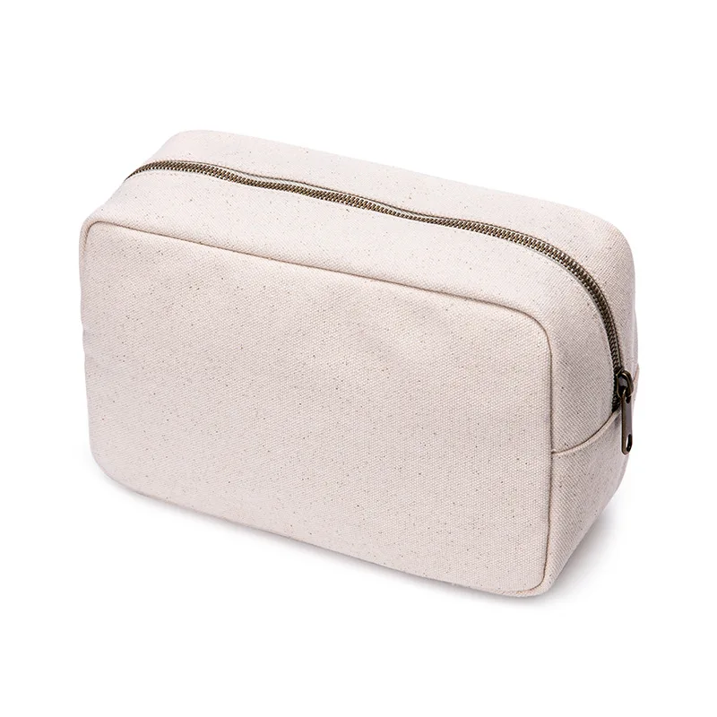 Simple Waterproof Travel Tolietry Bag Canvas Women's Inner Insert Organizer Storage Bags For Tote Liner Cosmetic Bag For Makeup