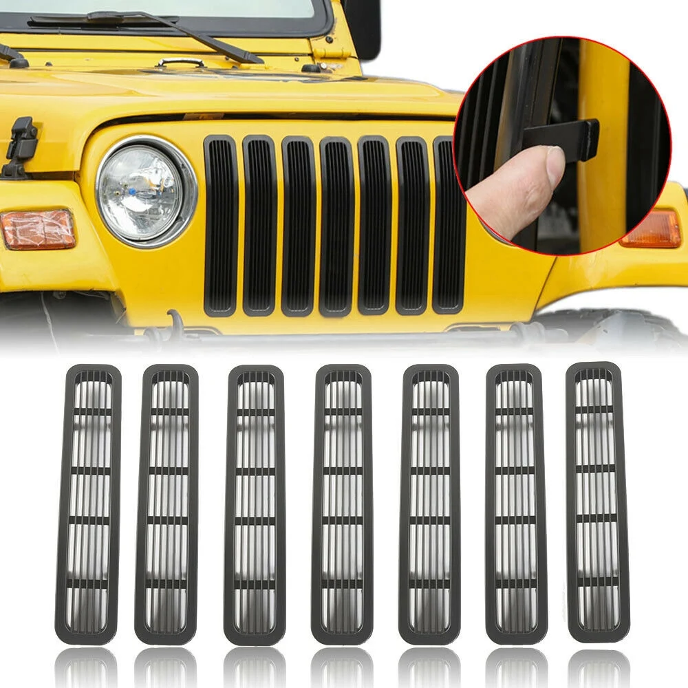Передняя сетка на зажиме для Jeep Wrangler TJ и Unlimited 1997-2006