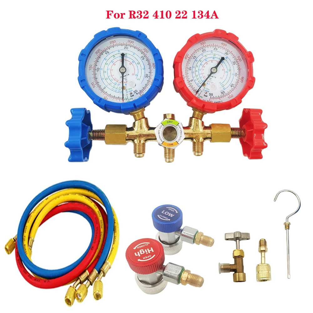 

Air Conditioner Tools Freon R410A R32 R404A R134A Air Conditioning Pressure Gauge Refrigerant Manometric Manifold Manifold Tools