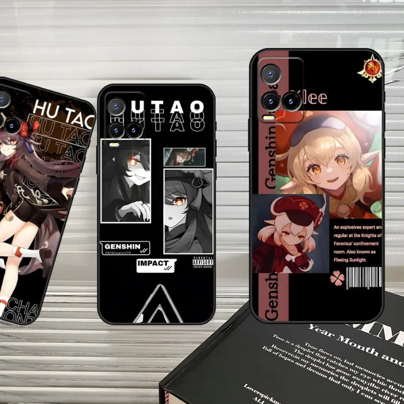

Anime Genshin Impact Phone Case For VIVO IQOO NEO5 S Z3 Z5 9 PRO U5 T2X Y21 Y21E S12 Y95 Y31 Y51A Y76 V21e Y73 X60 Plus X70 S10