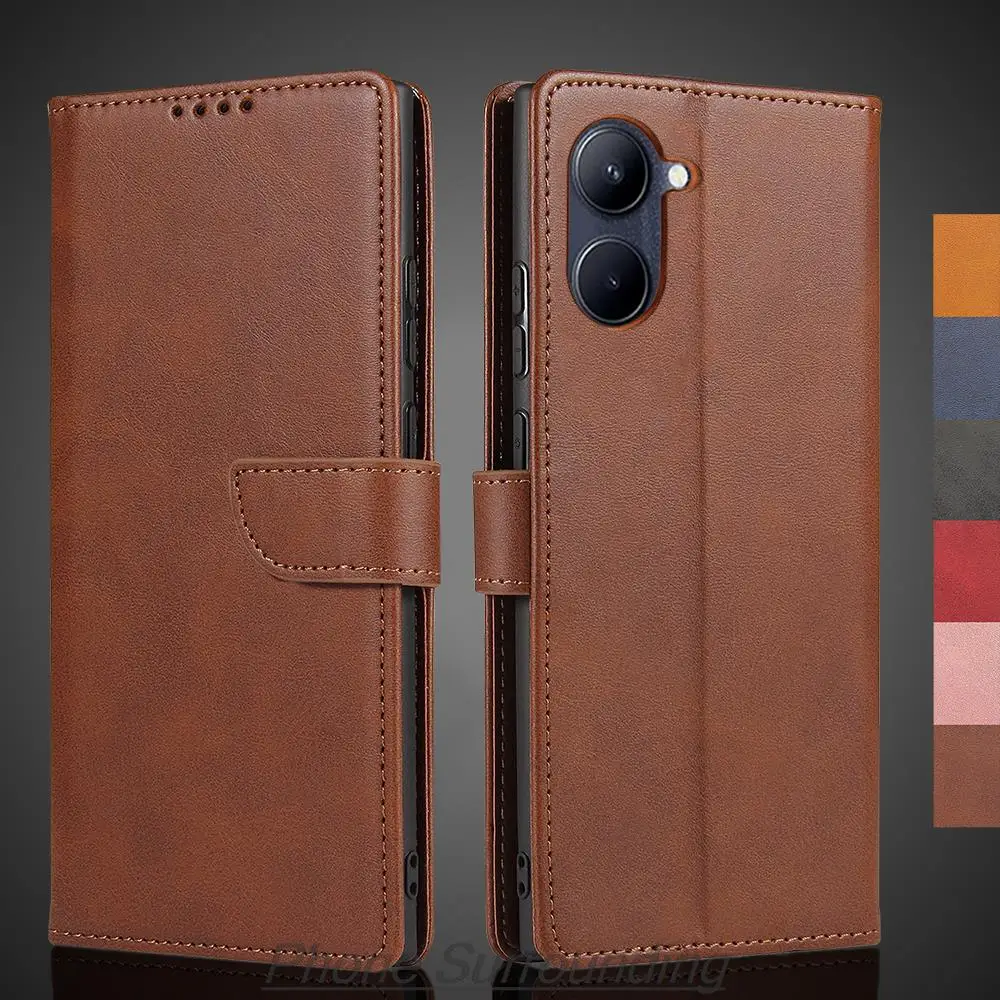 

Realme C33 чехол-кошелек, кожаный чехол-книжка для OPPO Realme C33 из искусственной кожи Phone Bags, защитный чехол-Кобура Fundas Coque