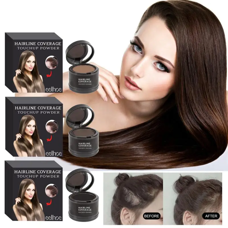 

EELHOE Waterproof Hair Line Powder Set Makeups Natural Fluffy Thin Hairline Shadow Powder Hair Fill Repair Concealer Forehead