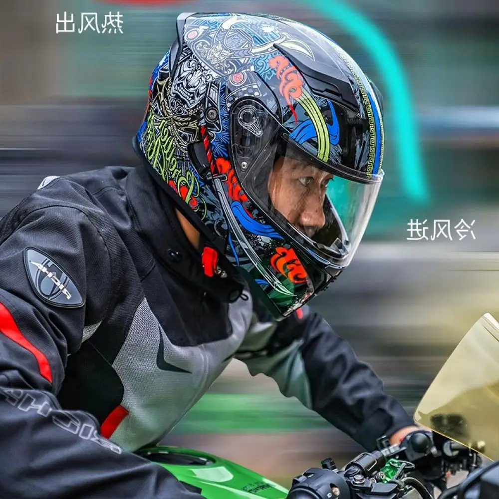 

Шлем мотоциклетный зимний для мужчин и женщин, 5,0 HD, с поддержкой Bluetooth