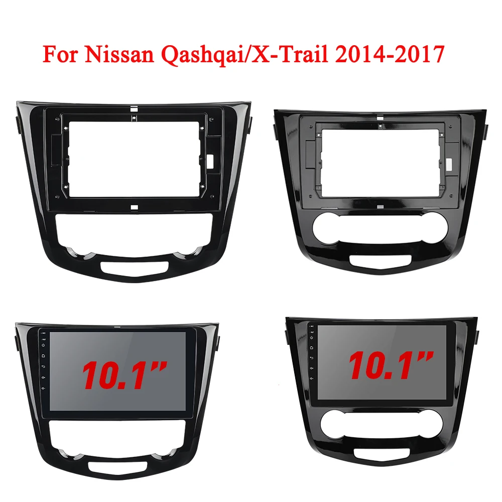 

2Din Android Car Radio Fascia Frame Fit for Nissan X-Trail X Trail 3 T32 Qashqai 1 J10 2013-2017 car Panel Dash Frame Kit