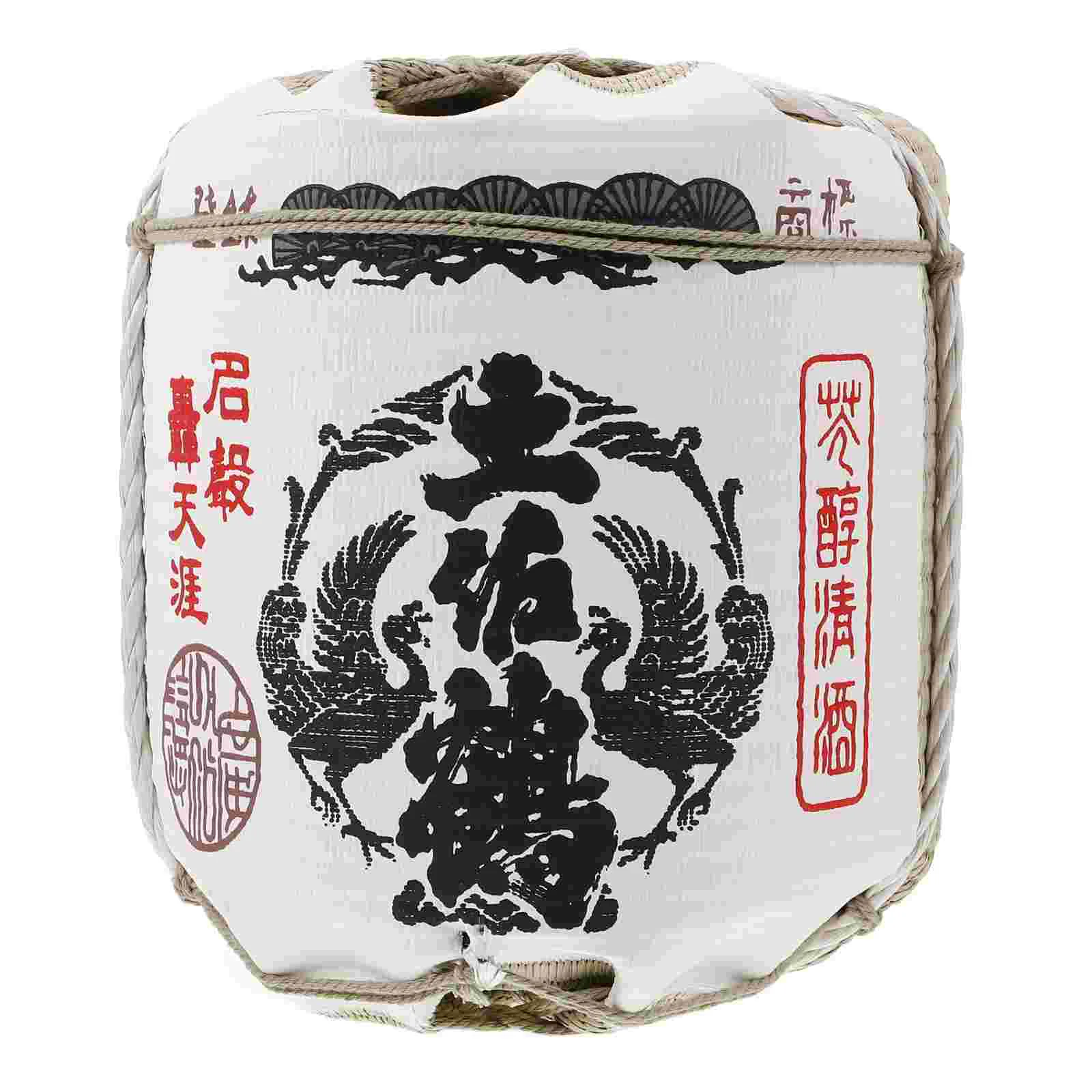 Japoński Beczka Sake Dekoracje Zewnętrzne Ozdoba Pianka Model Restauracji Styl