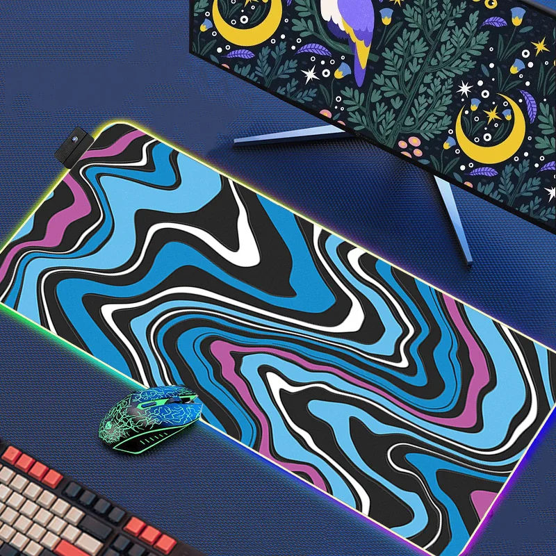 

Marble Deskmat Rgb Mouse Pad 900x400 Setup Gaming Accessories Backlight Back Light Mousepad Gamer Table Mat Big Mousepepad Desk