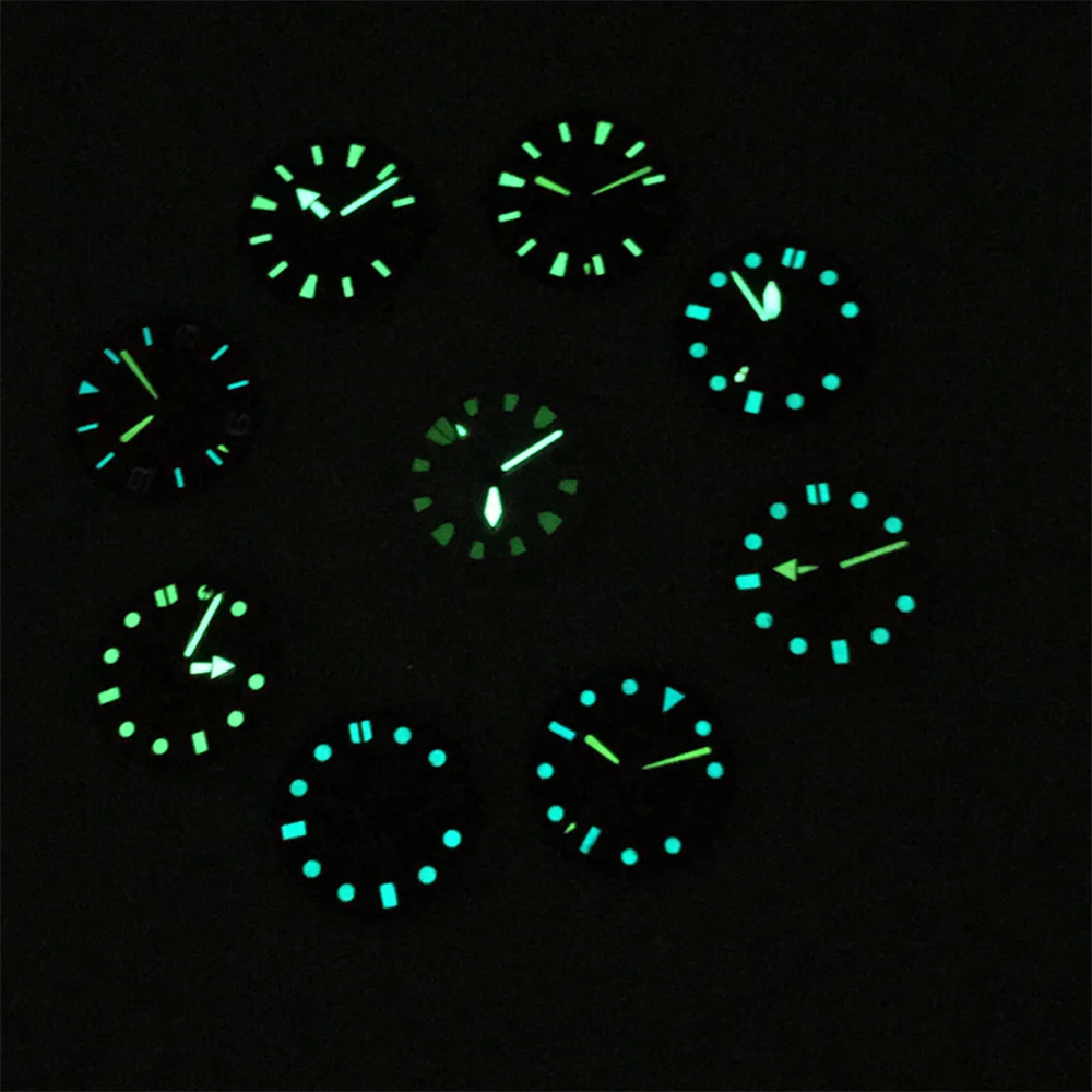 28.5mm Luminous Watch Dial for NH35A Movement Dials with Watch Hands Watch Accessories Replacement Set