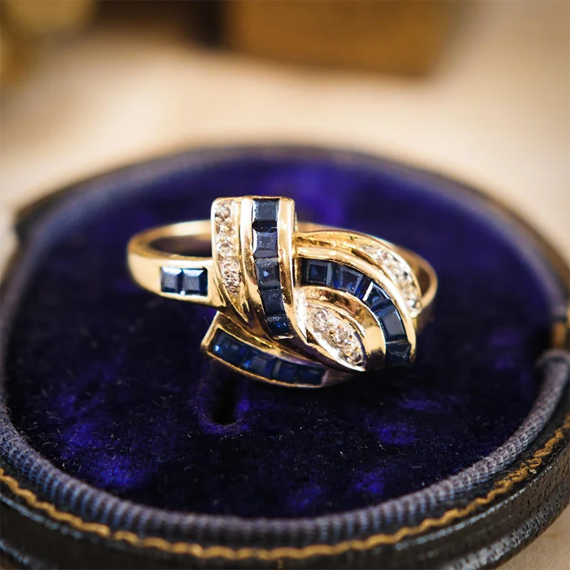 кольцо женское бижутерия для женщин 2022 люкс Модные кольца с синим фианитом