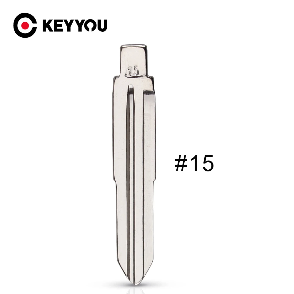 

KEYYOU 10 шт. HYN15 HYN6 Откидной пустой ключ Лезвие 15 # Для Hyundai Elantra Tucson Kia Cerato для пультов KD xhorse VVDI