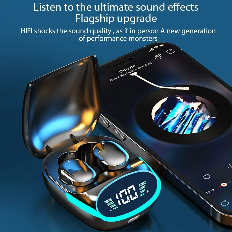 

TG06 Wireless Bluetooth Headset TWS Earphone HIFI Bass Stereo Earbud With Mic Touch Control in Ear Headphone for All Smartphone