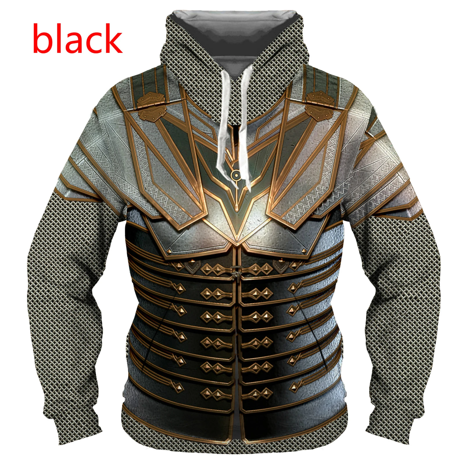 Knights Templar Armor 3D All Over Printed Men Hoodies Harajuku Fashion Hooded Sweatshirt Unisex Casual Jacket Hoodie