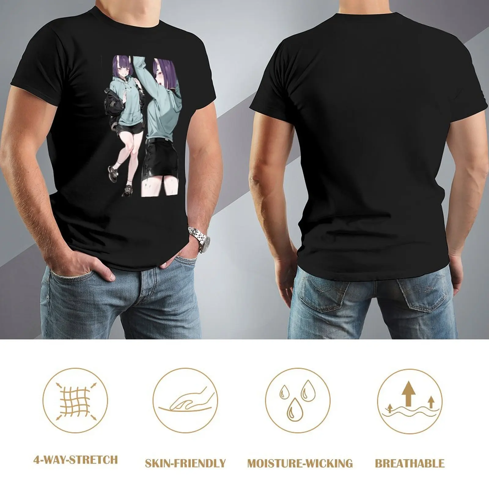 Футболка Shuten Doji Waifu винтажная аниме-рубашка спортивные фанаты милая одежда
