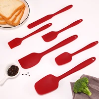 10pcs heat resistant rubber spatula spoon set silicone scraper set cookware seamless kitchen utensils for cooking baking mixing