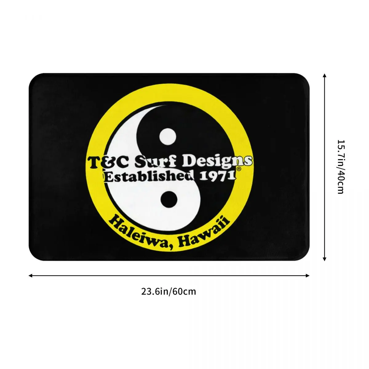 Редкий винтажный ретро T C дизайн для серфинга Гавайи 40x60 см ковер полиэстер