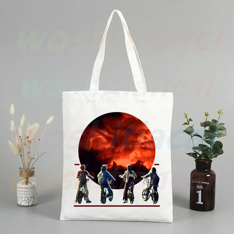

Eleven Cartoon Harajuku Shoulder Canvas Bags Large Capacity College Harajuku Handbag Women Bag Shopping Bag