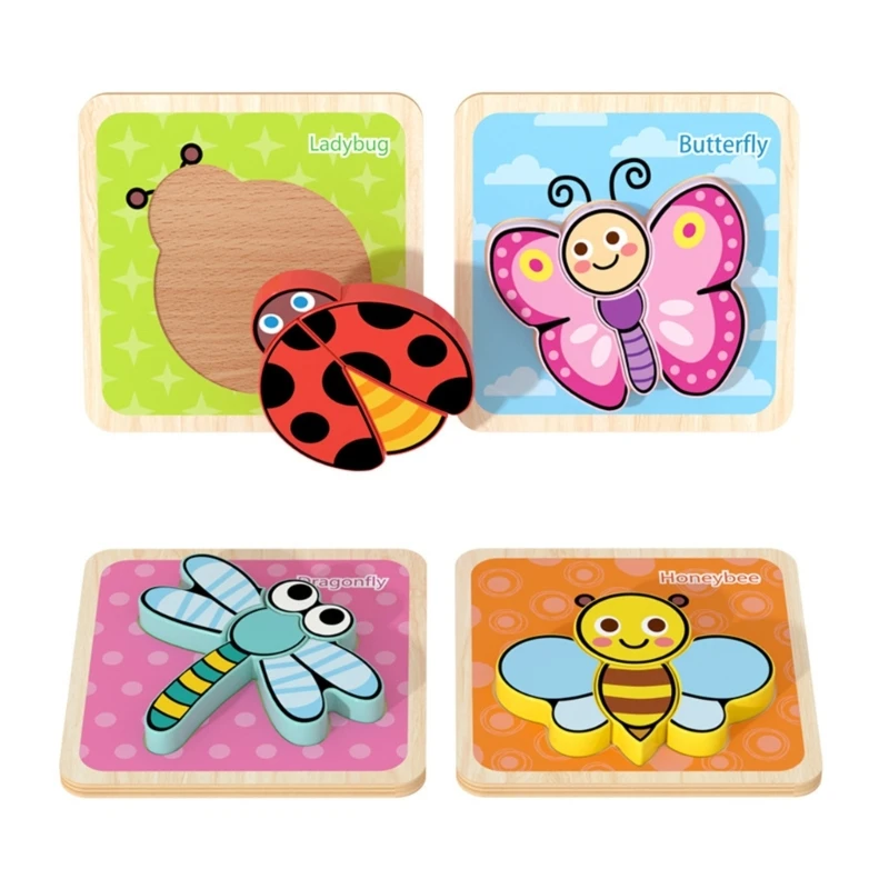 

Мультяшный пазл-игрушка деревянные строительные блоки игрушка для детей раннее образование