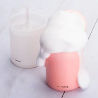 portable rich foam maker for foam cleanser and face wash skincare tool manual face wash foam maker cup white pink