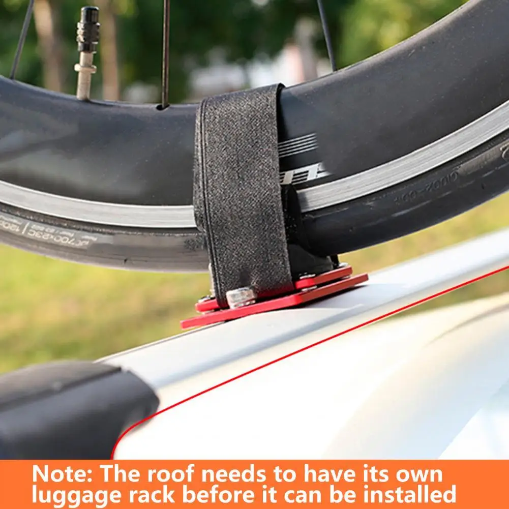 

Rubber Practical Bicycle Rack Car Roof-Top Suction Bike Accessory Bike Rack Install Easily for Trip