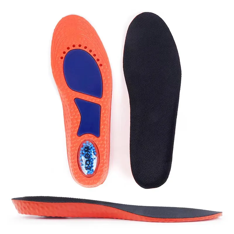 Flat foot arch support full pad to relieve plantar fasciitis heel shock-absorbing pad unisex sports leisure poron insole