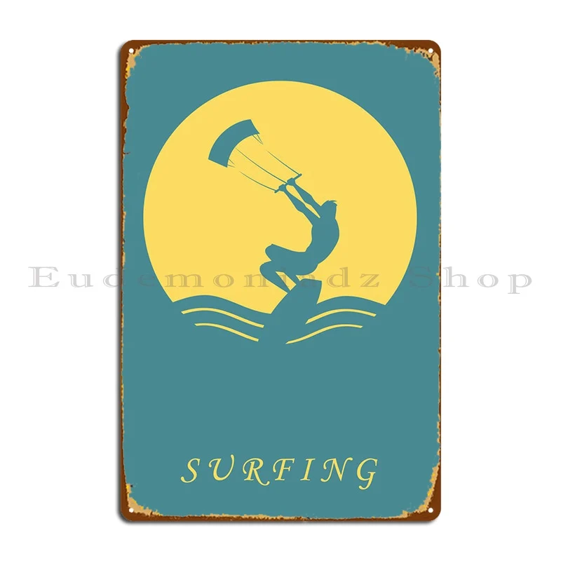 

Surfing Metal Signs Design Wall Decor Create Designs Garage Tin Sign Poster