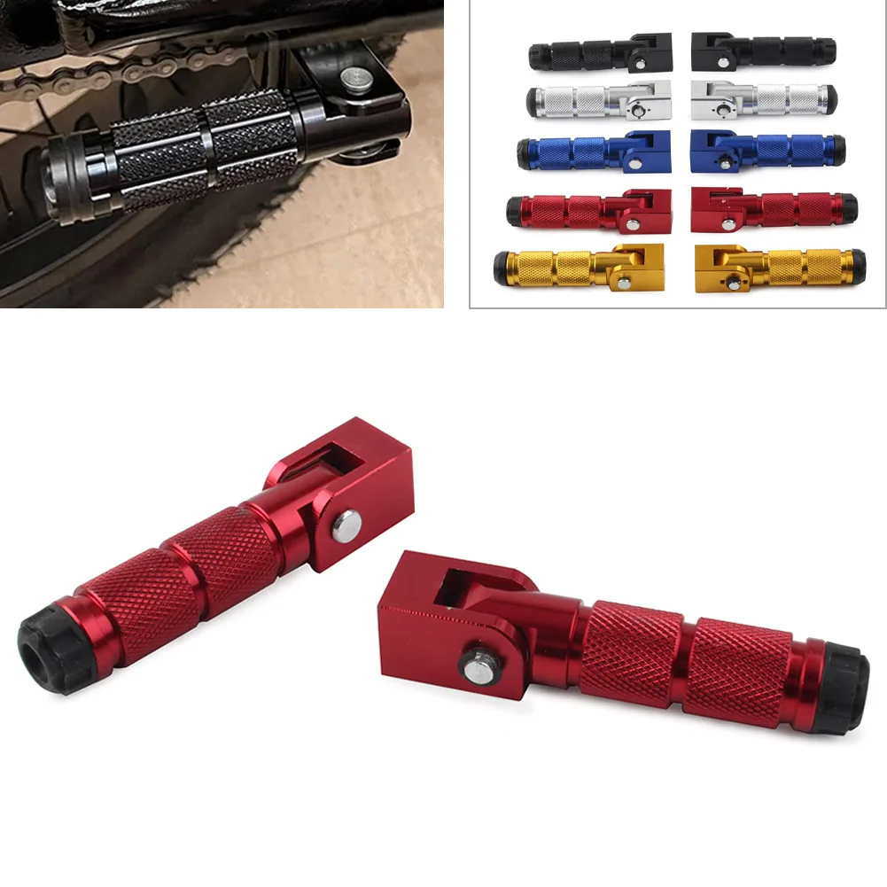 Универсальные подножки для мотоцикла 8 мм складные пассажирские Yamaha Honda Suzuki Kawasaki