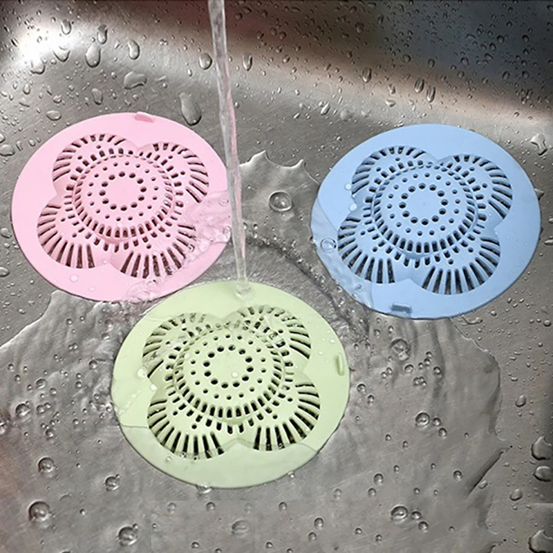 

1PC Kitchen Washroom Floor Drain Sink Sewer Filter Anti-clogging Water Draining Tool Food Hair Stopper Filter